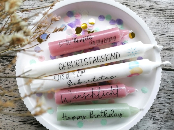 Happy Birthday - Kerzentattoo